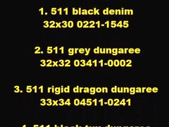 HB54 12 Levi's 10 layered pairs - dressing