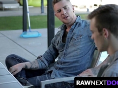 RawNextDoor.com - Queer Scott Finn's eagerness to blow-job dangled lad Danny Gunn