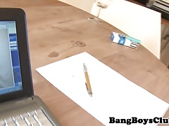 Ripped european amateur barebacking old man