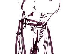 Orgasm sound & drawing