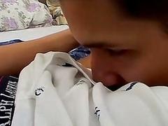 Bareback anal sex with a couple of college cuties