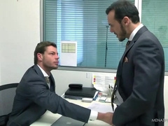 Men in suits who love to get hard together