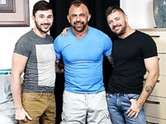 Muscule worship and hard anal with Jon Galt, Scott DeMarco, and Jack Andy