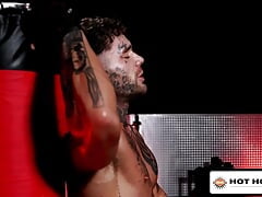 Massive Inked Hunk Penetrates Smaller Cute Jock's Asshole