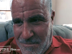 Twink Brings Buddy To Older Friend For His First Anal Sex