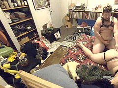 A buddy pummels me bare and deep