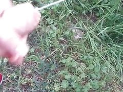 Masturbating