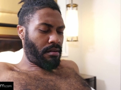 Liam Cyber Fellates Off BIG BLACK COCK Before Thrusting It Up His Cock-squeezing Arse