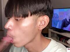 A university classmate fucked his friend at the school's dorm.