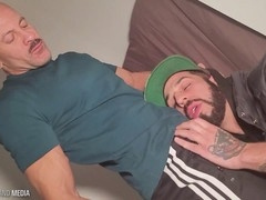 Romeo impressively deepthroats everyone