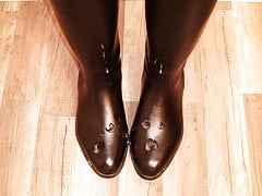 Creaming my rubber riding boots