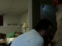 Young straight guy bound gagged and blown