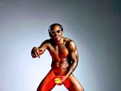 Black muscles, black hunk, muscle outdoor