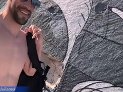 Gym Trainer Gets Naked On A Public Beach In Spain 6 Min