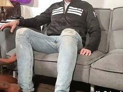 Interracial foot fetish with gay studs