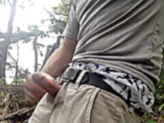 Public cumshot, gay orgasm, gay