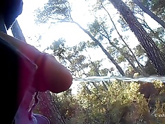 Exhib foret pisse cul bite  Exhib outdoor piss ass dick