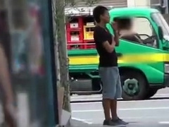 Asian cutie serviced by gay guys