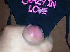 Cumming on ex gf panties