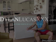 Landon gags Alex on his lovely hard and horny cock