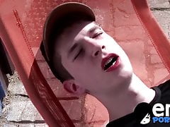 Hot horny twink Denis Raw blows and rides big cock bareback