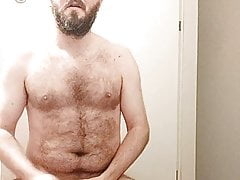Locked boy plugs and abuses his balls