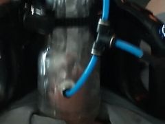 Poyostick Clear Fleshtype Milker Kit with aux Pump on Fleshlight Universal Launch
