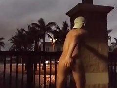 Dildo fuck in public