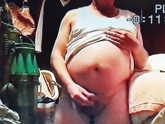 Middle-aged man Dirtyoldgit fires off more cumshots