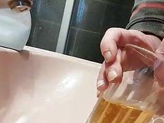 The fag drinks NS