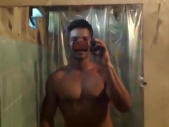 Sexy Latin man shows off