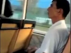 Caught Fapping Off In The Bus