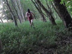 OUTDOOR JOGGING IN VEST NO SHORTS