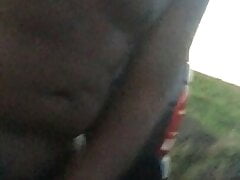 masturbating on the side of the road