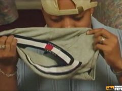 Black Twink Gets Ass Screwed by a Friend After Catching Him Smelling His Underwear