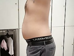 Inside changing room