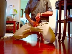 showing and stroking my big cock