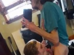 Cole sucks me off in front my mirror