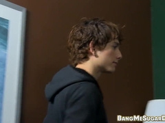 Latino arse bandit Giovanni Lovell assfuck smashed by dad Collin Stone