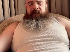 Sweaty, beard, gay rimjob