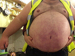 Thick, gay bear, gay belly