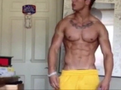 Muscle Jock Stud Needs Parent to Tear up Him Rigid