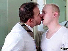 Mormon wolf inhales and tug