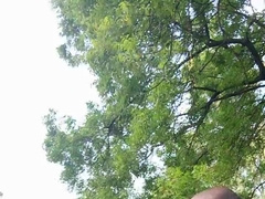 Take Bathtub in a sexy Park , toying with my Black Immense meatpipe