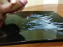 Cumming twice on a plate