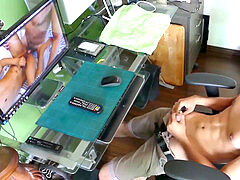 gigantic manhood mature father has fun with his Asian bitch Andrew