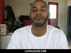 Sexy latino man gets his face used