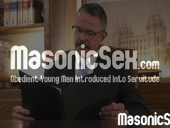 Apprentice Jack Waters got his tight ass stretched wide and deep