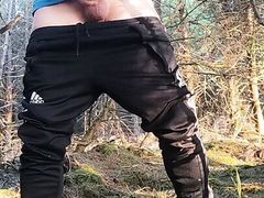 Scallyoscar pisses and nearly chokes on piss and then shoots a load of cum