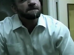 Mike enjoys a cigar